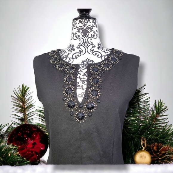 Women's black dress - Picture 2 of 6